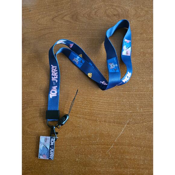 (X2) Popular Cartoon Network Classics Tom and Jerry Characters Blue Lanyard - Picture 3 of 6
